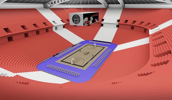 Stadium 3D Rendering Model