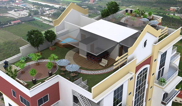 Architectural 3D Rendering view