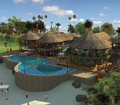 Resorts 3D Exterior View