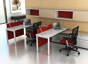 Private Office Furniture Rendering